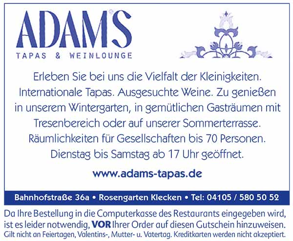 Adams Tapas & Weinlounge